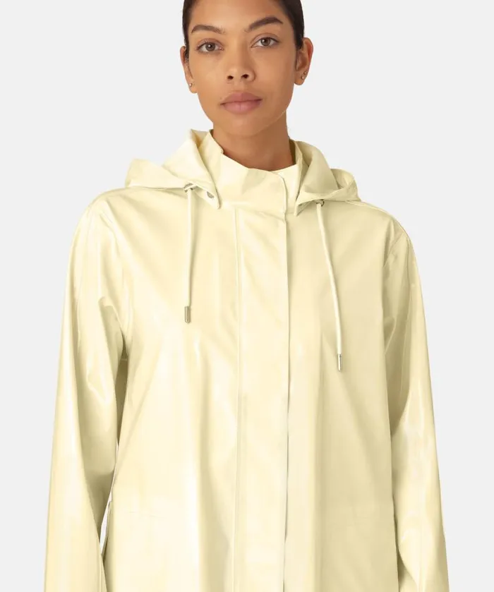 Rainwear Ilse Jacobsen Raincoats Long Raincoat 8211 Double Cream