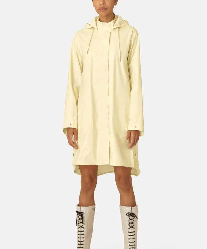 Rainwear Ilse Jacobsen Raincoats Long Raincoat 8211 Double Cream