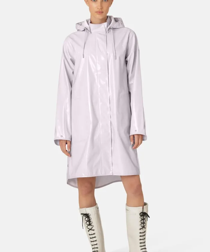 Rainwear Ilse Jacobsen Raincoats Long Raincoat 8211 Thistle