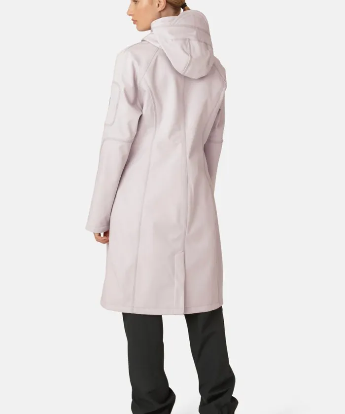 Rainwear Ilse Jacobsen Raincoats Long Soft Shell Raincoat 8211 Concrete