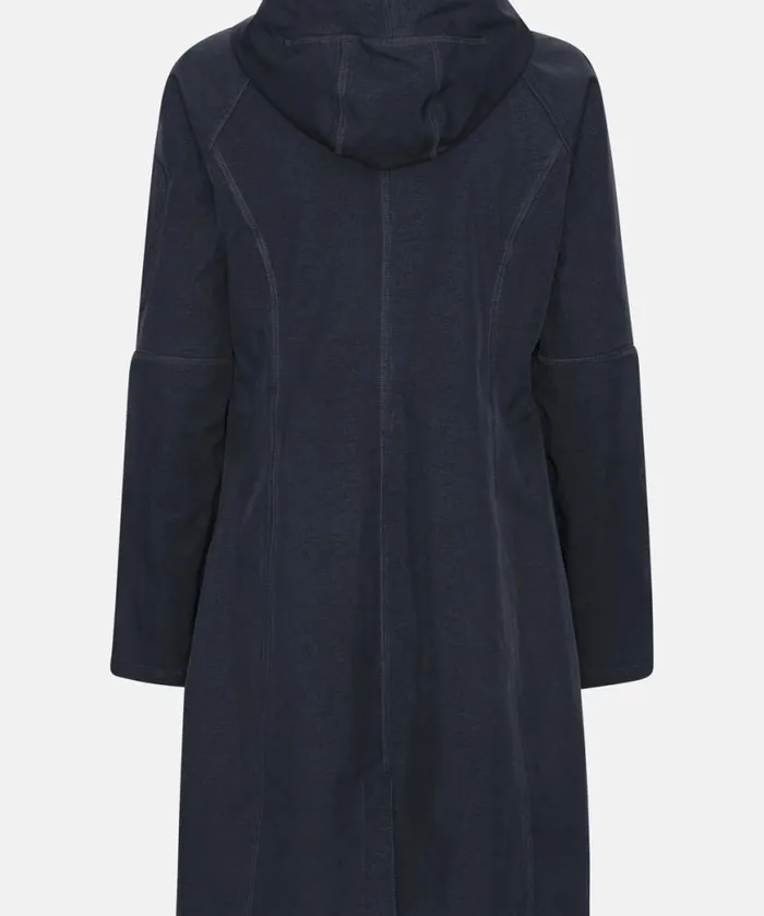 Rainwear Ilse Jacobsen Raincoats Long Soft Shell Raincoat 8211 Dark Indigo