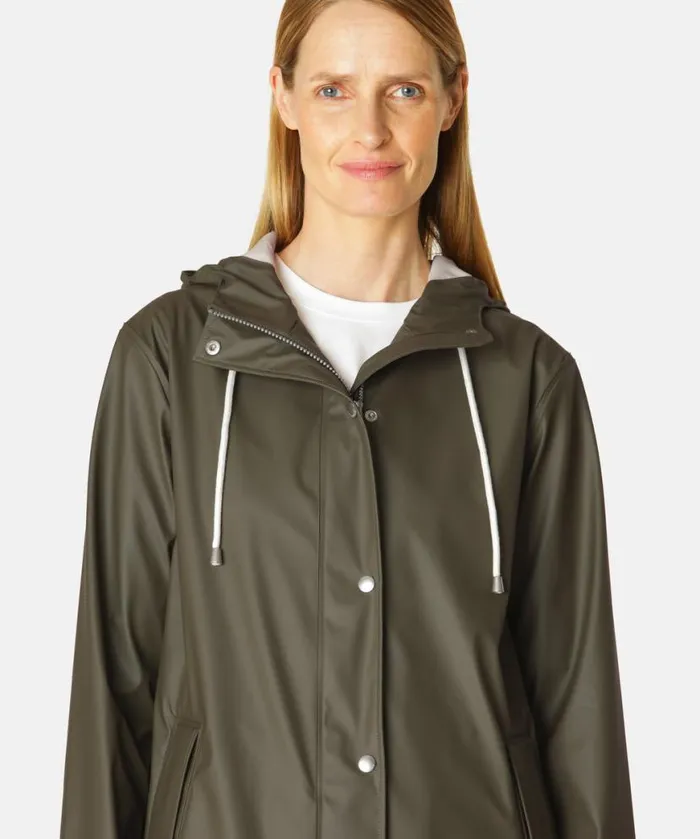 Rainwear Ilse Jacobsen Raincoats Short Rain Jacket 8211 Army Rainwear Ilse Jacobsen Raincoats Short Rain Jacket 8211 Army
