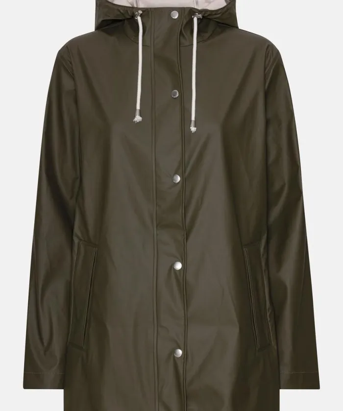 Rainwear Ilse Jacobsen Raincoats Short Rain Jacket 8211 Army Rainwear Ilse Jacobsen Raincoats Short Rain Jacket 8211 Army