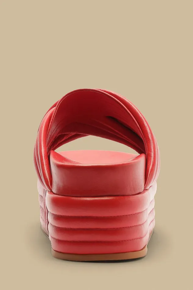 Red Puff Platform Sandal Women FARM Rio Sandals