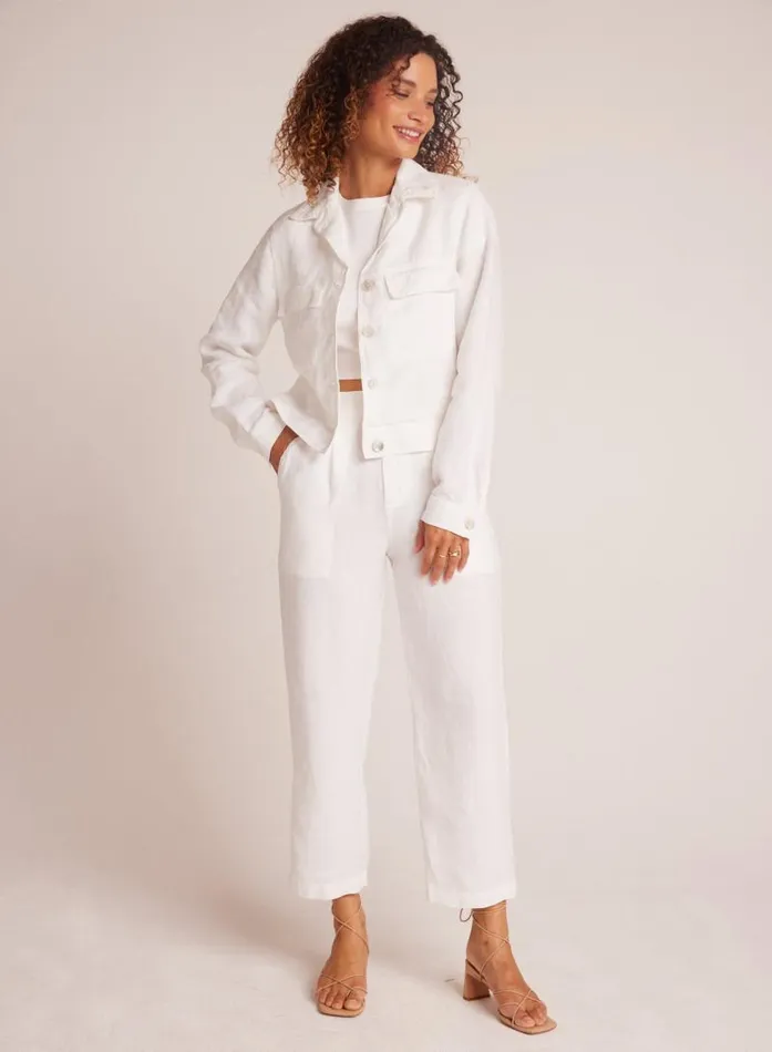 Relaxed Pleat Front Trouser 8211 White Women Bella Dahl Pants
