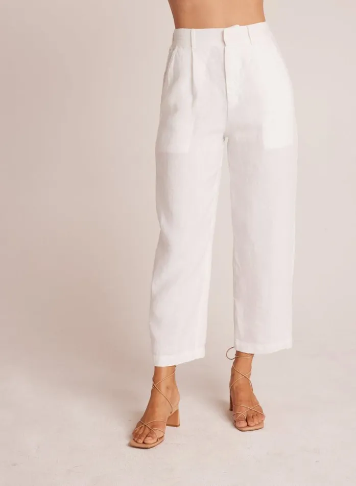 Relaxed Pleat Front Trouser 8211 White Women Bella Dahl Pants Relaxed Pleat Front Trouser 8211 White Women Bella Dahl Pants