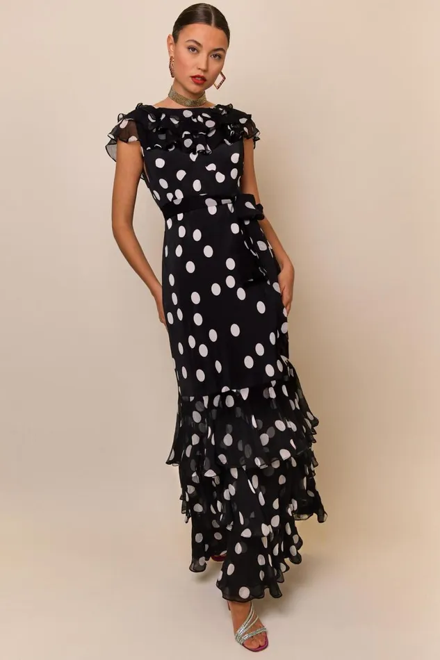 Rio Mono Polka Dot Women RIXO Dresses