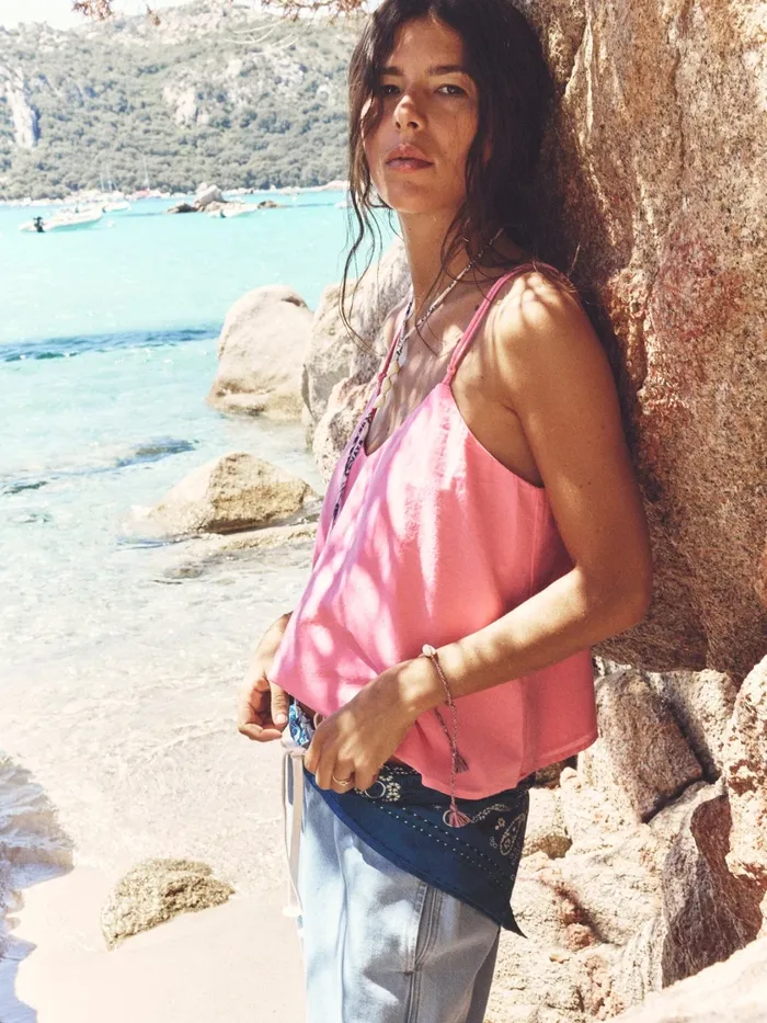 Rose Pink Tara Top Tops XRENA Women Rose Pink Tara Top Tops XRENA Women