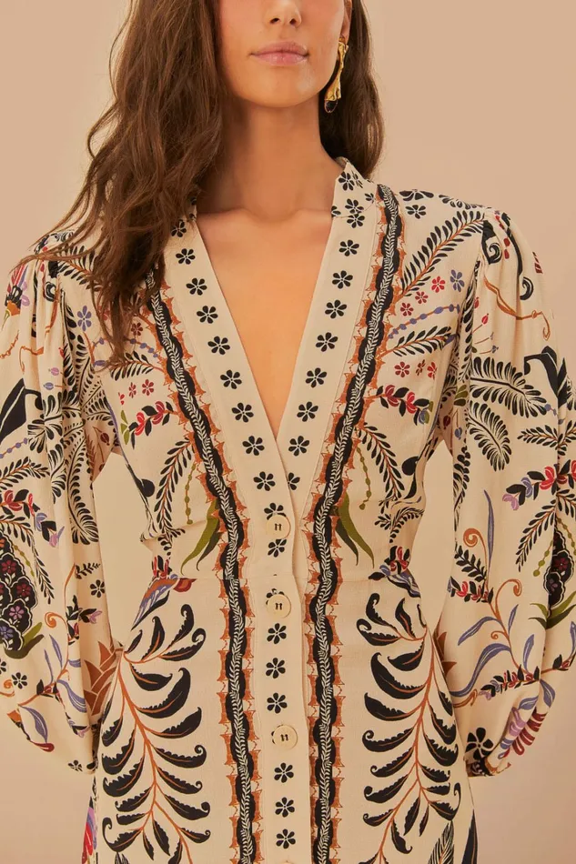 Sand Classic Nature Maxi Dress Women FARM Rio Maxi Dresses Sand Classic Nature Maxi Dress Women FARM Rio Maxi Dresses