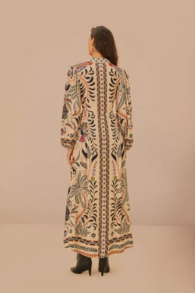 Sand Classic Nature Maxi Dress Women FARM Rio Maxi Dresses Sand Classic Nature Maxi Dress Women FARM Rio Maxi Dresses