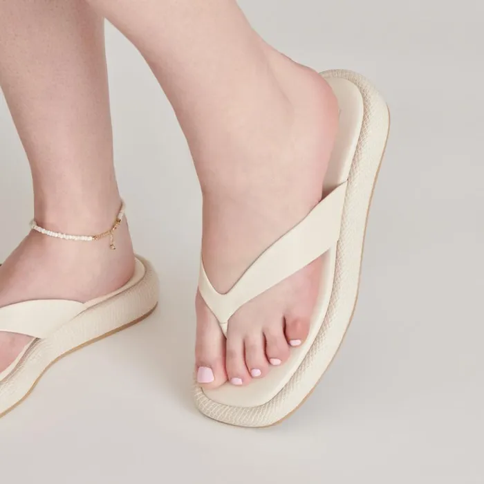 Sandals Women Dolce Vita Adin Sandals Ivory Leather