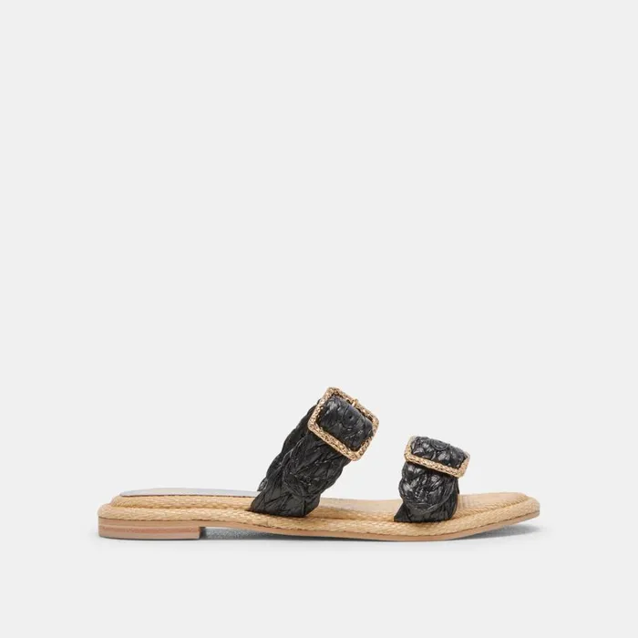 Sandals Women Dolce Vita Alaina Sandals Onyx Raffia