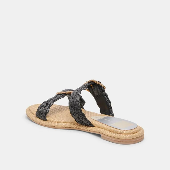 Sandals Women Dolce Vita Alaina Sandals Onyx Raffia