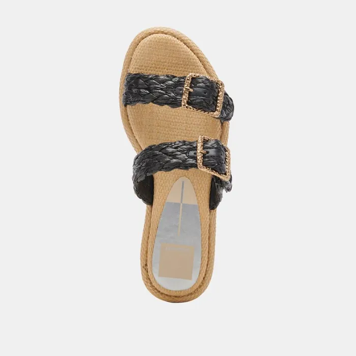 Sandals Women Dolce Vita Alaina Sandals Onyx Raffia