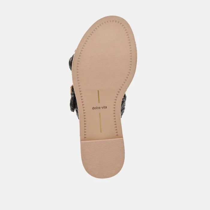 Sandals Women Dolce Vita Alaina Sandals Onyx Raffia