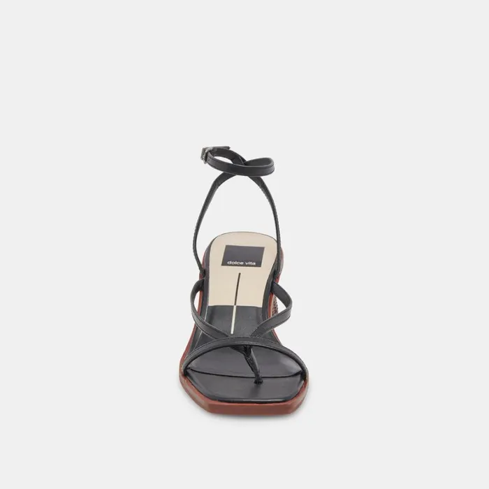 Sandals Women Dolce Vita Banita Wide Sandals Black Leather