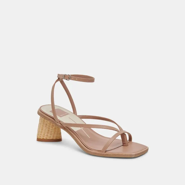 Sandals Women Dolce Vita Banita Wide Sandals Cafe Leather