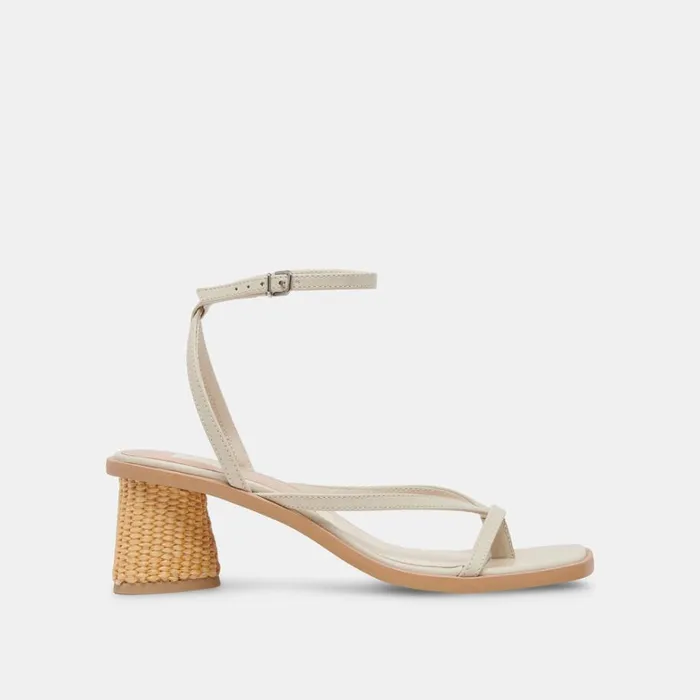 Sandals Women Dolce Vita Banita Wide Sandals Ivory Leather