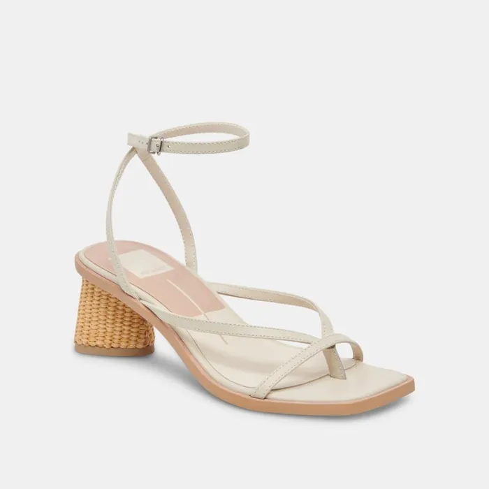 Sandals Women Dolce Vita Banita Wide Sandals Ivory Leather
