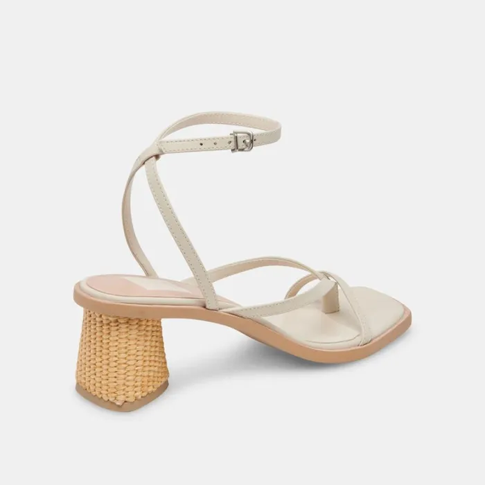 Sandals Women Dolce Vita Banita Wide Sandals Ivory Leather