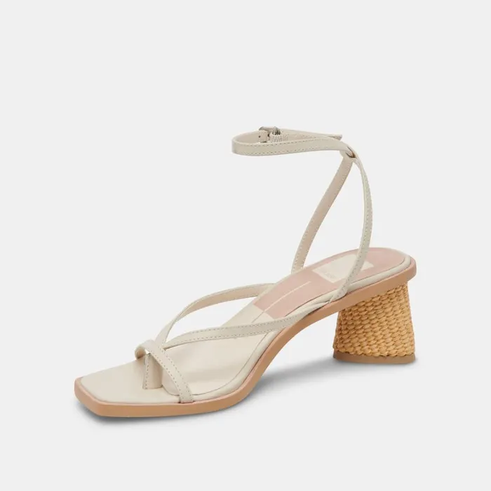 Sandals Women Dolce Vita Banita Wide Sandals Ivory Leather