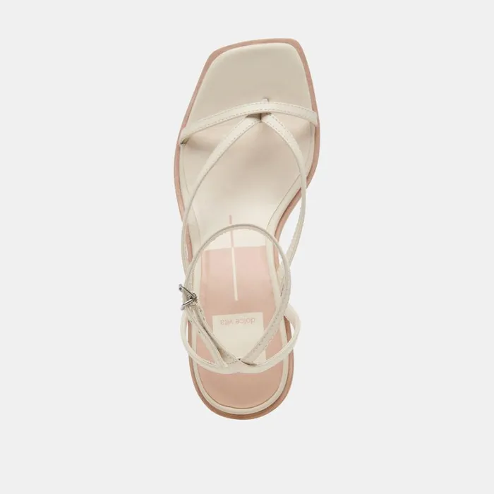 Sandals Women Dolce Vita Banita Wide Sandals Ivory Leather