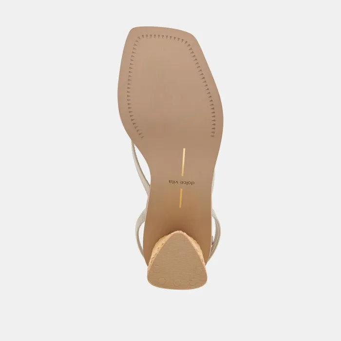 Sandals Women Dolce Vita Banita Wide Sandals Ivory Leather