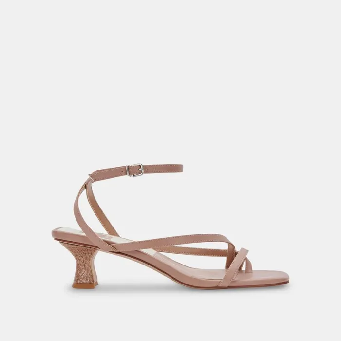 Sandals Women Dolce Vita Baylor Heels Cafe Leather