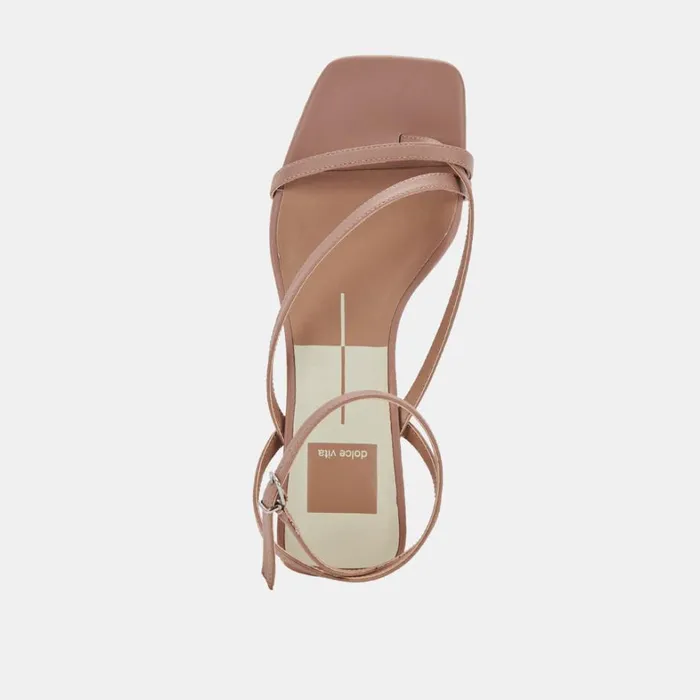 Sandals Women Dolce Vita Baylor Heels Cafe Leather