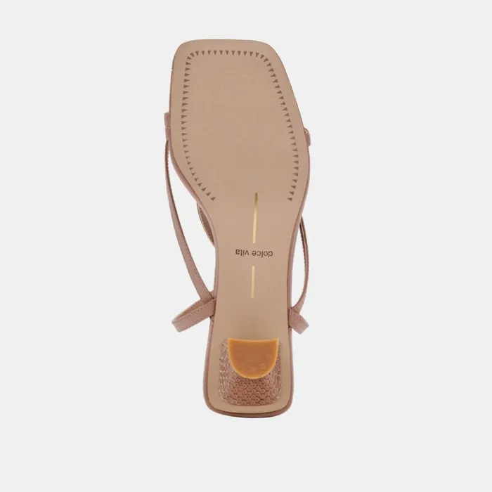 Sandals Women Dolce Vita Baylor Heels Cafe Leather