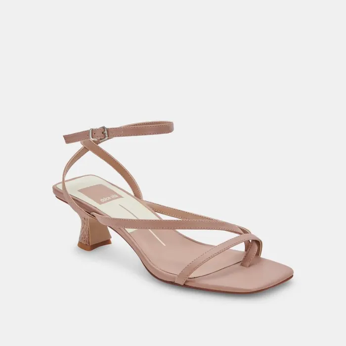 Sandals Women Dolce Vita Baylor Heels Cafe Leather