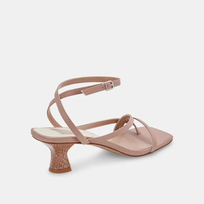 Sandals Women Dolce Vita Baylor Heels Cafe Leather