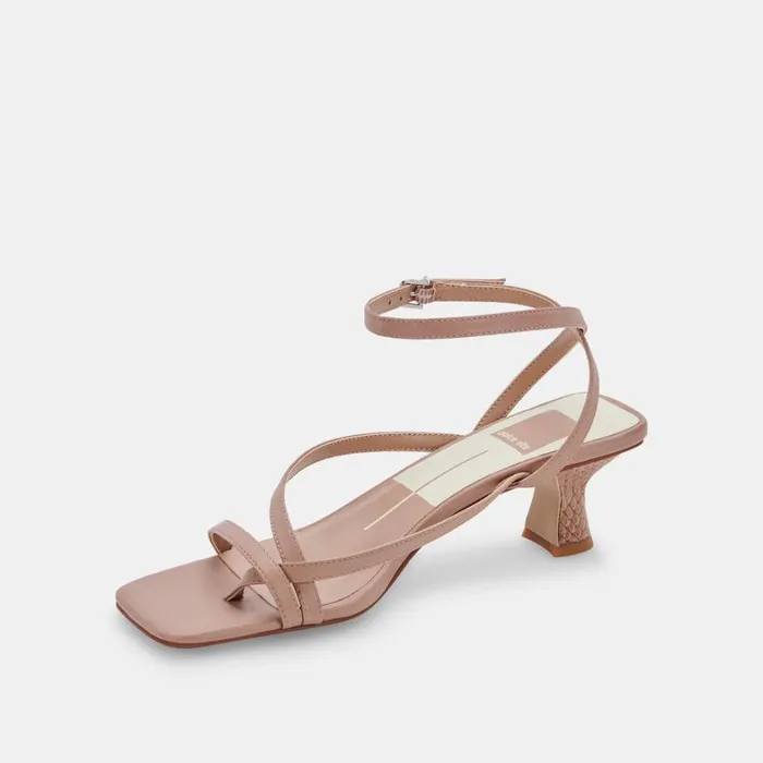 Sandals Women Dolce Vita Baylor Heels Cafe Leather