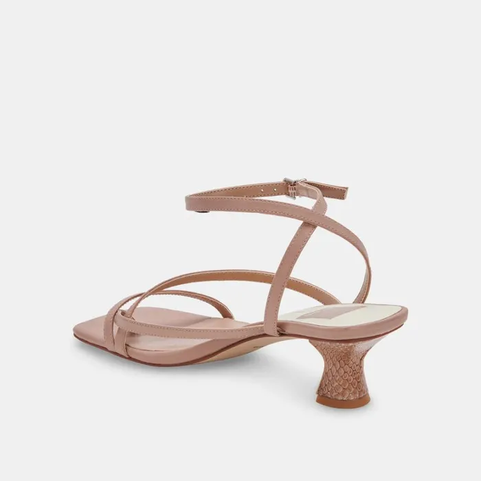 Sandals Women Dolce Vita Baylor Heels Cafe Leather