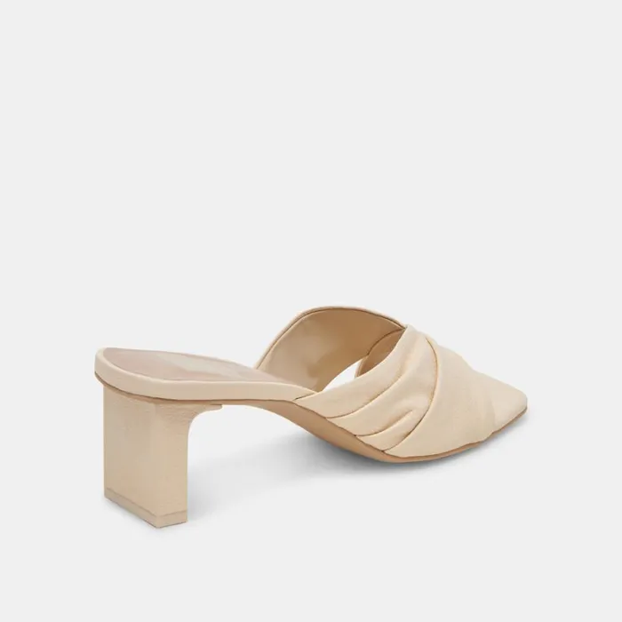 Sandals Women Dolce Vita Carlan Heels Bone Leather