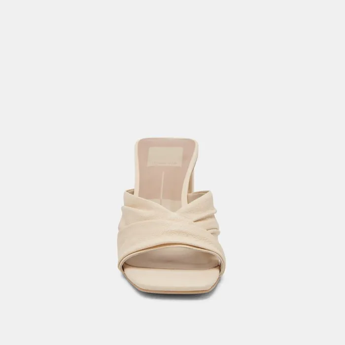 Sandals Women Dolce Vita Carlan Heels Bone Leather