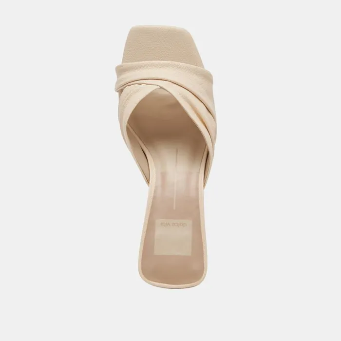 Sandals Women Dolce Vita Carlan Heels Bone Leather