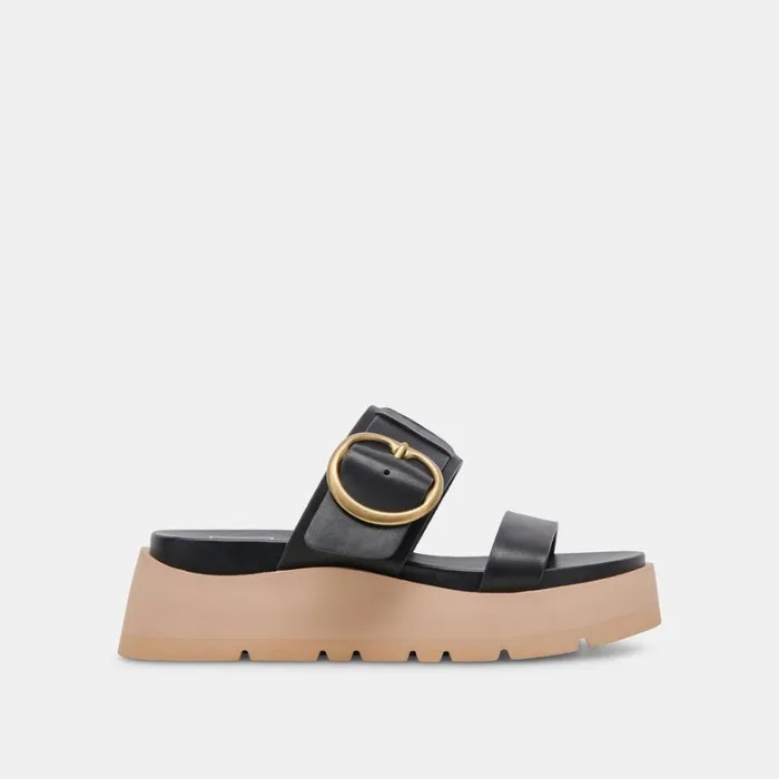 Sandals Women Dolce Vita Dex Sandals Black Leather