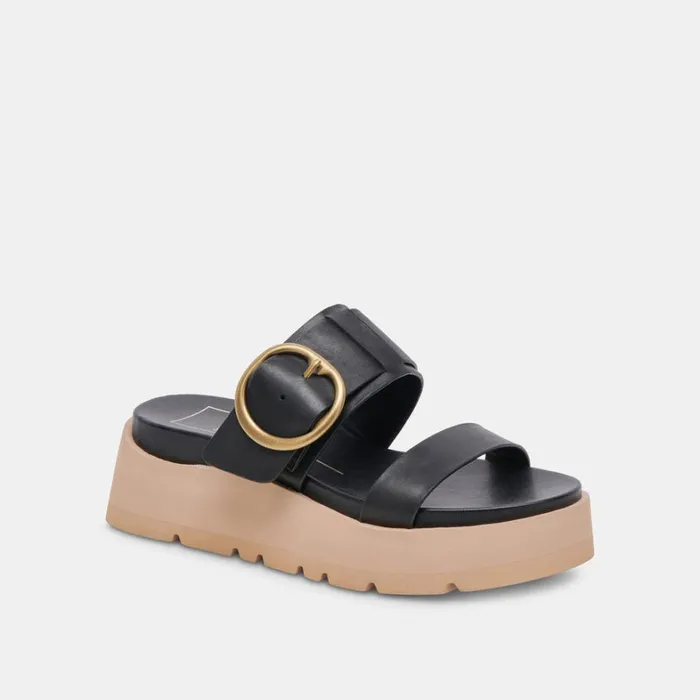 Sandals Women Dolce Vita Dex Sandals Black Leather