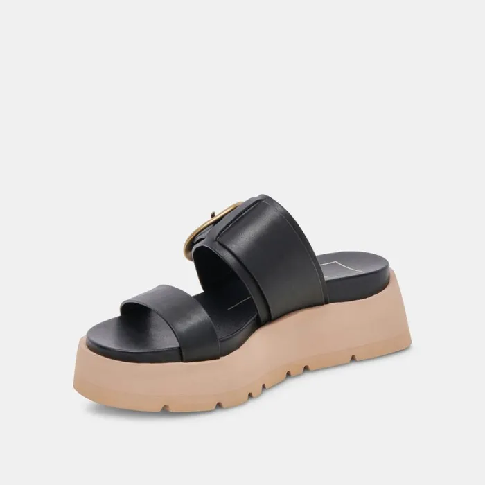 Sandals Women Dolce Vita Dex Sandals Black Leather