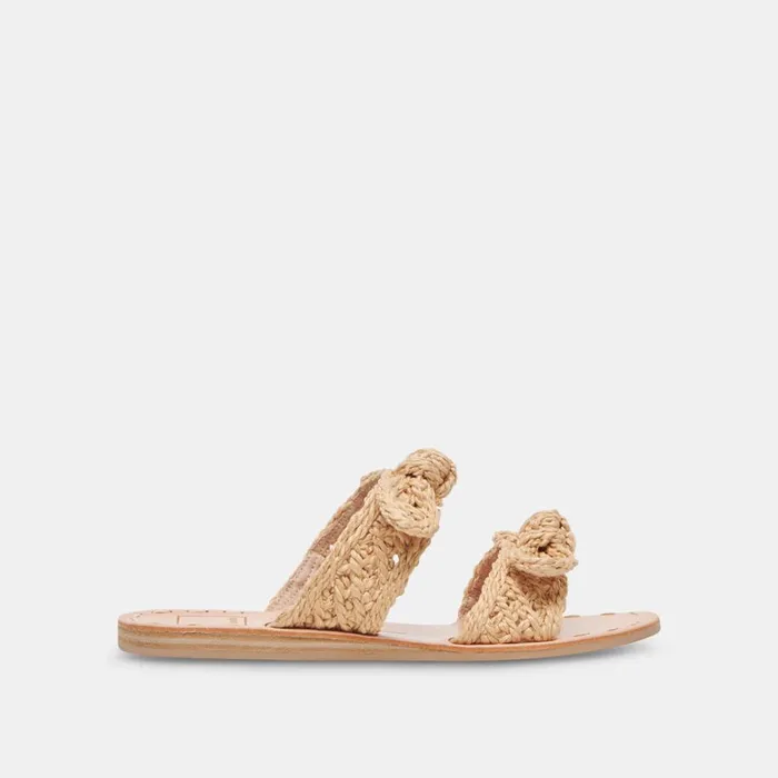 Sandals Women Dolce Vita Dinah Wide Sandals Lt Natural Raffia