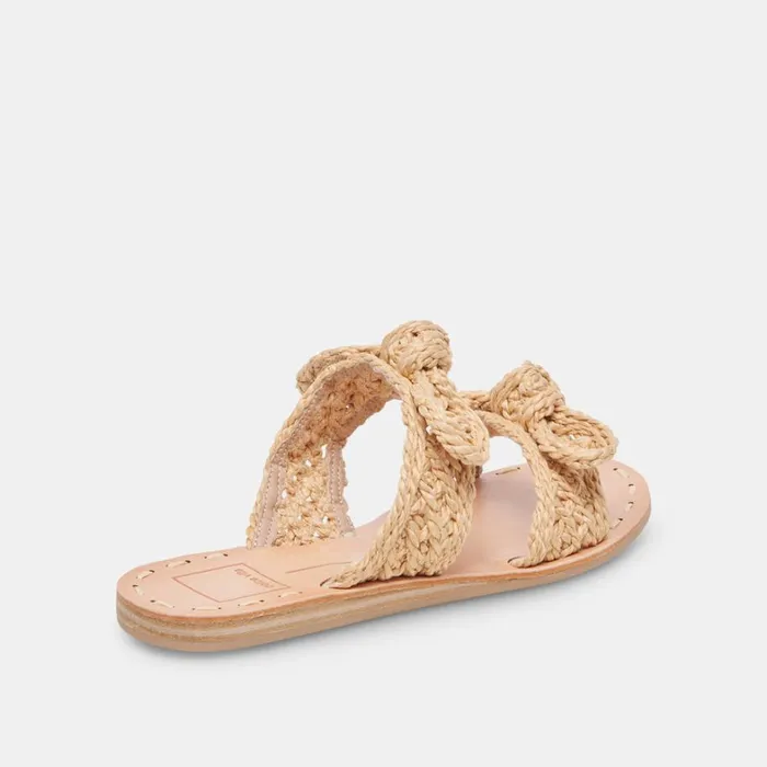 Sandals Women Dolce Vita Dinah Wide Sandals Lt Natural Raffia