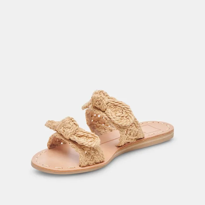 Sandals Women Dolce Vita Dinah Wide Sandals Lt Natural Raffia