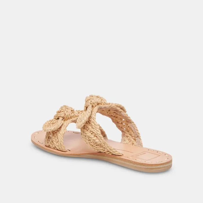 Sandals Women Dolce Vita Dinah Wide Sandals Lt Natural Raffia