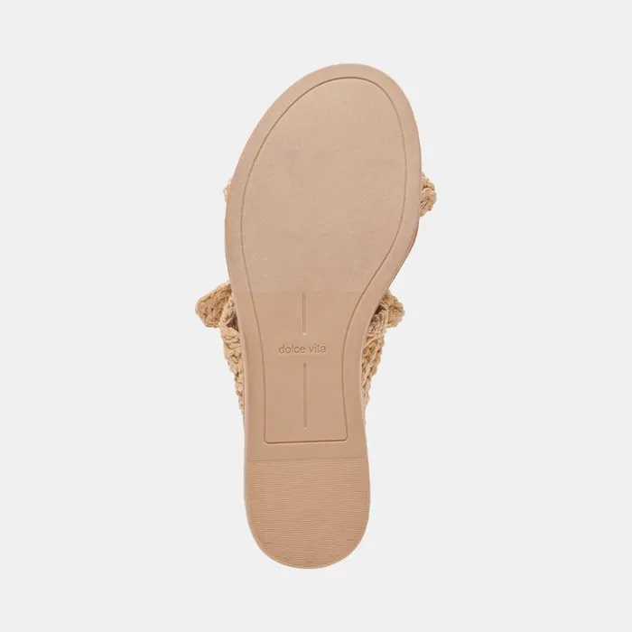 Sandals Women Dolce Vita Dinah Wide Sandals Lt Natural Raffia