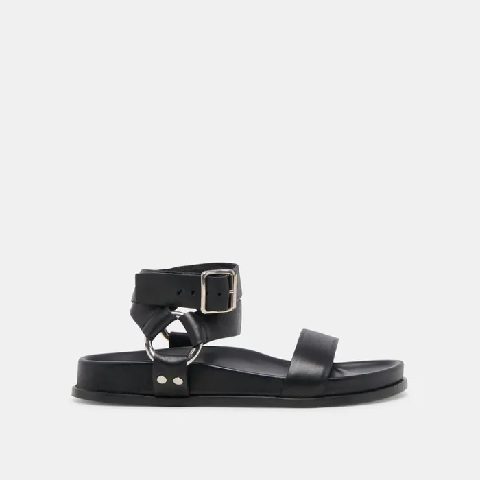 Sandals Women Dolce Vita Gilda Sandals Black Leather