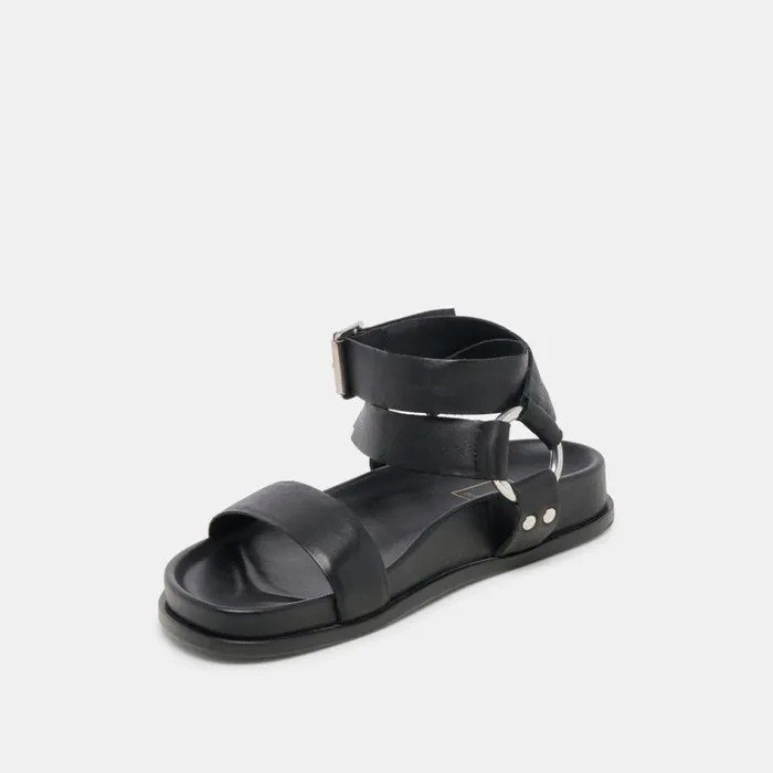 Sandals Women Dolce Vita Gilda Sandals Black Leather