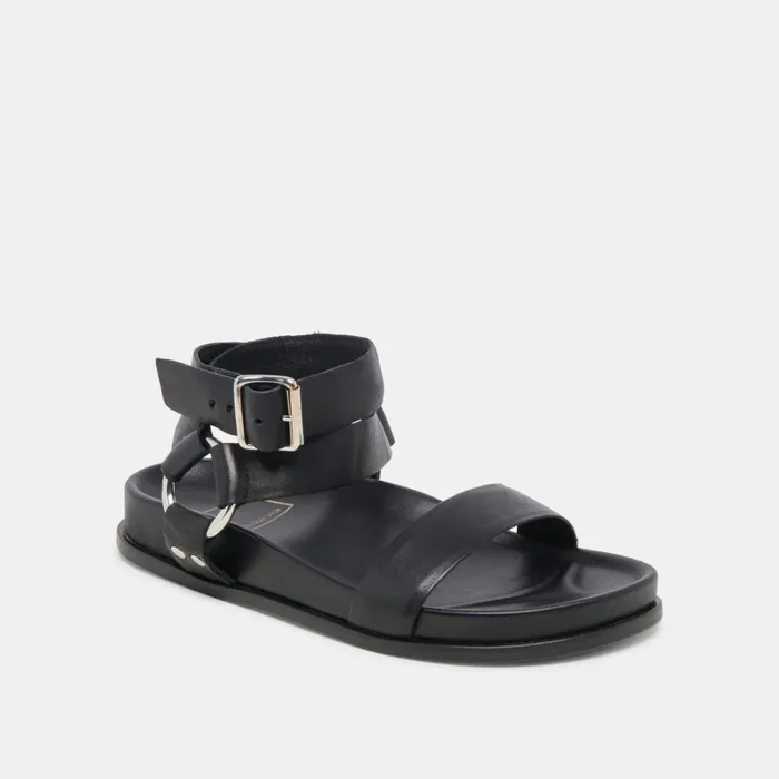 Sandals Women Dolce Vita Gilda Sandals Black Leather