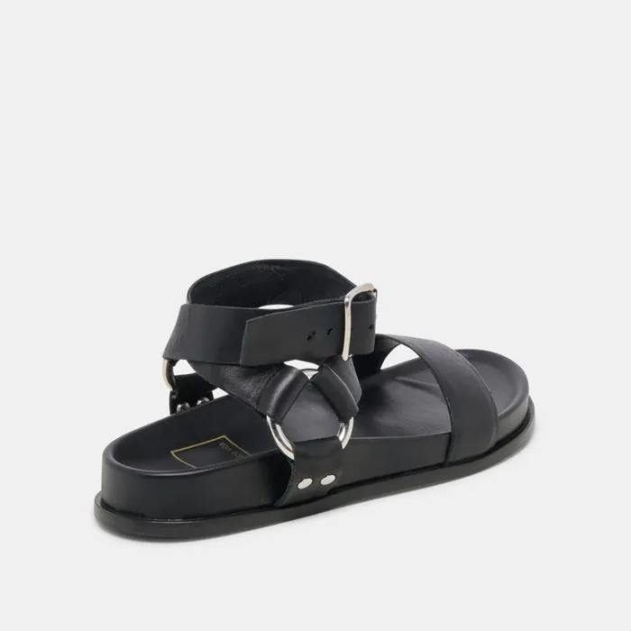 Sandals Women Dolce Vita Gilda Sandals Black Leather