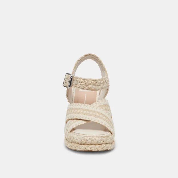 Sandals Women Dolce Vita Grayce Heels Natural Multi Woven